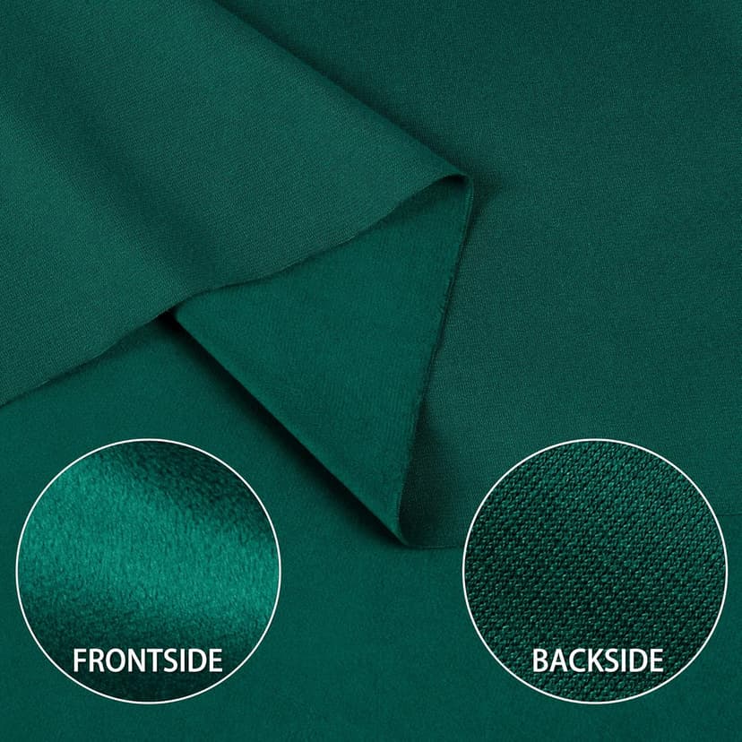 Velvet Upholstery Fabric - Luxurious, Soft for Home Décor, Sofa, Chair, Cushion Projects (Green, 1 Yard)