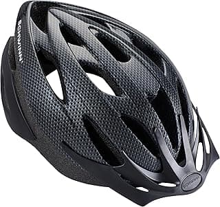 Schwinn Thrasher Helmet for Adults, Size 58-62 cm for Riders Ages 14+, Microshell, Adjustable Dial & Straps, Interior Padding, Air Vents, Lighted or Unlit, Visor, Adult Bike Helmet