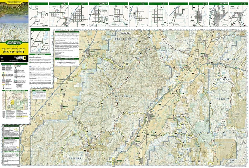 Paiute ATV Trail Map [Fish Lake National Forest, BLM] (National Geographic Trails Illustrated Map, 708)