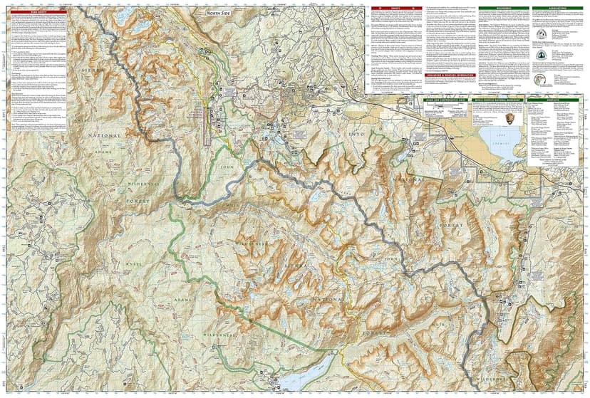 Mammoth Lakes, Mono Divide Map [Inyo and Sierra National Forests] (National Geographic Trails Illustrated Map, 809)