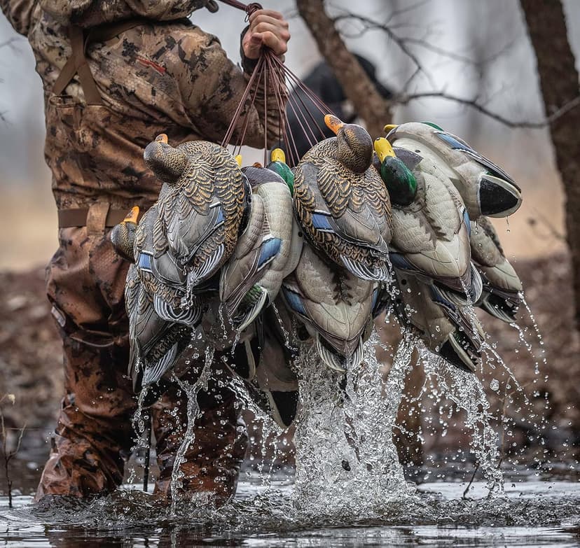 Mallard Duck Decoys by Heyday – Ultra-Light 100% HydroFoam | Durable, Realistic Design | 6 Pack of Duck Hunting Decoys