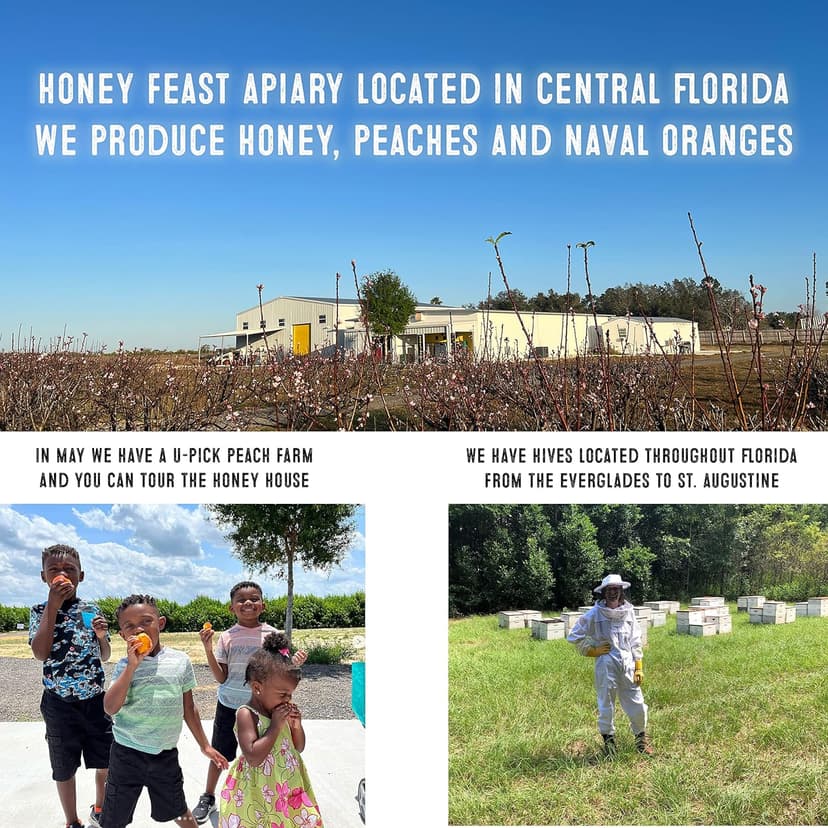 HONEY FEAST Bourbon-Infused Sweetener 12 oz | Artisanal Small-Batch Raw Blend | Ideal for Bourbon Enthusiasts & Gourmets B086RMJKQ9