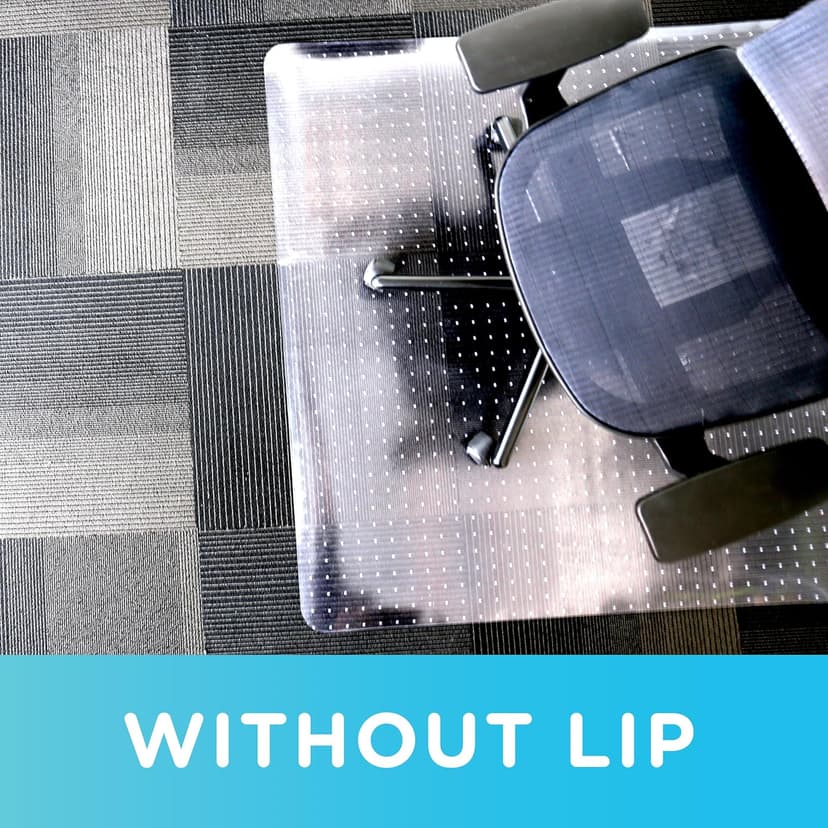 Dimex Office Chair Mat for Low Pile Carpet with Lip, 36" x 48", Clear