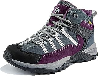 wantdo Women's Waterproof Hiking Boots Lightweight Outdoor Camping Shoes