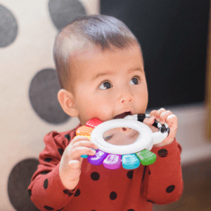 Baby Einstein Outstanding Opus The Octopus Sensory Rattle & Teether Multi-Use Toy, BPA Free & Chillable, 3 Months & up, Multicolored
