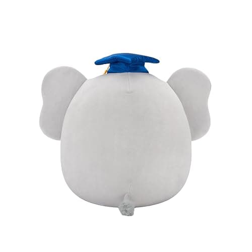 Squishmallows Original 12in Lemus the Grey Elephant with Graduation Cap – Official Jazwares Plush (Medium-Sized) B0D4F6HJ31