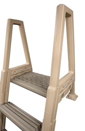 Confer Plastics 6000X Heavy Duty Above Ground in-Pool Swimming Ladder for Decks Adjustable from 42IN to 56IN HIGH