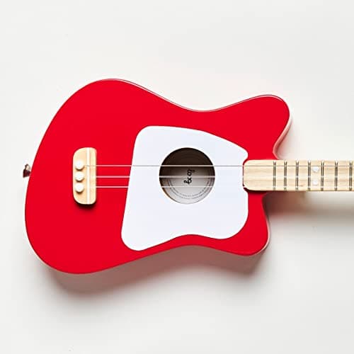 Loog Mini Acoustic kids Guitar for Beginners 3-strings Ages 3+ Learning app and lessons included