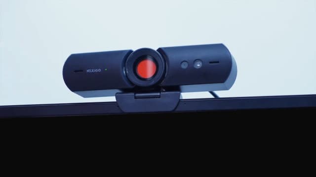 NexiGo HelloCam, 1080P Webcam with Windows Hello, True Privacy, Automatic Electronic Shutter, Computer Camera, Microphone, Facial Enhancement, HD USB Web Cam