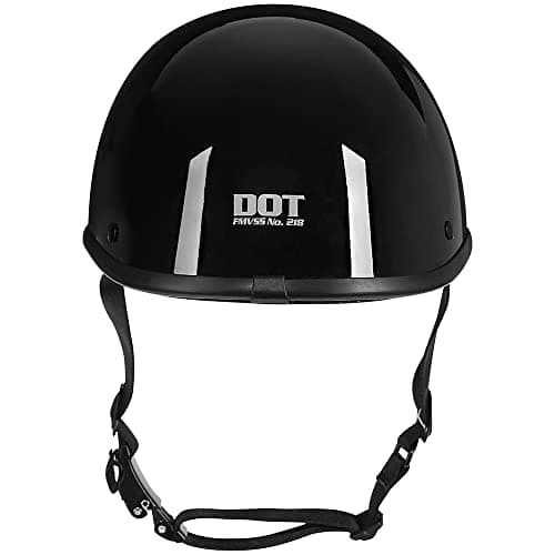 Helmets Half Cap Vintage Shell Open Face Motorcycle Helmet - DOT Approved