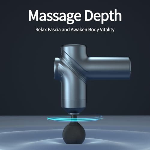 Small Portable Handheld Massager Gun, Back and Neck Massager for Pain Relief, 6 Speed & 4 Heads, Birthday Gifts for Men Dad LEERCON Massage Gun Deep Tissue Mini Muscle Massager for Pain Relief, Blue B0D1NZGMXS