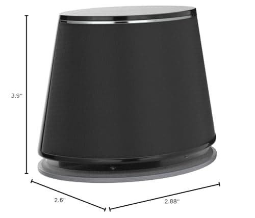 Amazon Basics Stereo 2.0 Speakers for PC or Laptop with Volume Control, 3.5mm Aux Input, USB-Powered, 1 Pair, Black