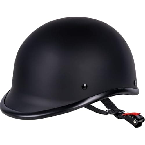 Retro Style Motorcycle Half Helmet - Classic Design Half Motorcycle Helmet, DOT Certified