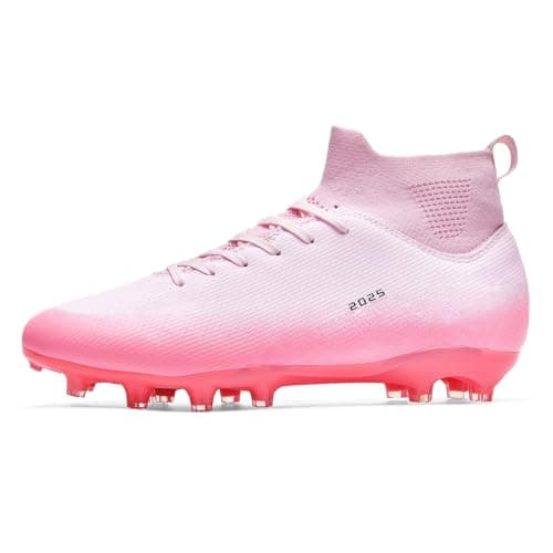 TOPSFEBA Soccer Cleats for Mens Womens Indoor Soccer Shoes Unisex Baseball Turf Shoes Youth Rugby Shoes Adult AG FG TF Football Boots Wide Training Sneaker