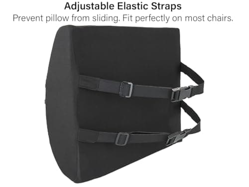 Vaunn Medical Seat Cushion, Lumbar Back Support Pillow for Office Chair with Removable Firm Insert