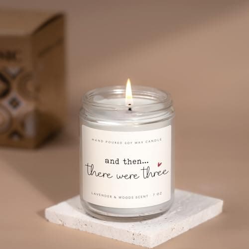 New Mom Gifts, Postpartum Gift for Moms, Gift for New Moms After Birth, New Parents Gifts for Couple, First Time Mom to Be - Lavender Scented Candle 7oz B0FG26C97G