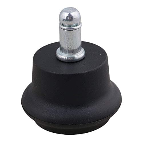 5PCS Bell Glides 2" Replacement Office Desk Chair or Stool Swivel Caster Wheels,Easy Conversion from Wheeled Casters to Stationary Feet to Protect Wood or Hardwood Floor