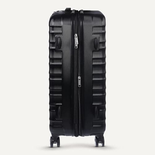Amazon Basics 30" Hardside Large Checked Luggage, Hardshell Suitcase With Wheels, Expandable For Up to 15% More Space, With Scratch-Resistant Surface, Four Multi-directional Wheels, Black
