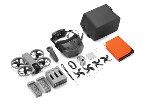 DJI Avata 360 Motion Fly More Combo, 360° Drone With 1-Inch 8K 360° Imaging, 360° Camera Drone With Propeller Guard. Includes Goggles N3 and RC Motion 3 for Intuitive Motion Control 1 year NYC Care Plan and more