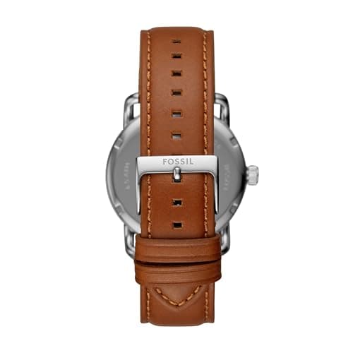 Fossil Men's Copeland Quartz Stainless Steel and Leather Three-Hand Watch