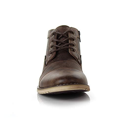 Ferro Aldo Men's Ankle Boots | Lace-Up Cap Toe Chukka Style Dress Boot | Casual Fashion for Work