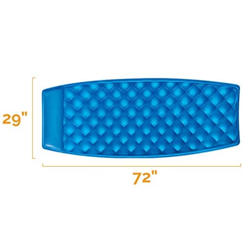 SwimWays Aquaria Luxury Solana Lounge Float Lounger Recliner Chair with Cell Foam for Adult and Kid Beach, Lake, or Swimming Pool Water Lounging, Aqua