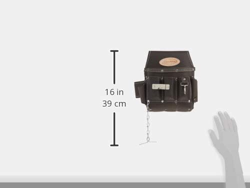 McGuire-Nicholas 526-CC Brown Professional Electrician'S Pouch, oil tanned leather