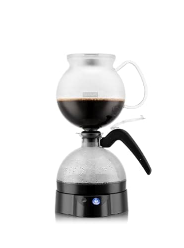 Bodum 34oz ePebo Electric Vacuum Coffee Maker, BPA-Free Tritan Plastic Jug, High-Heat Borosilicate Glass Funnel w/Temperature Control