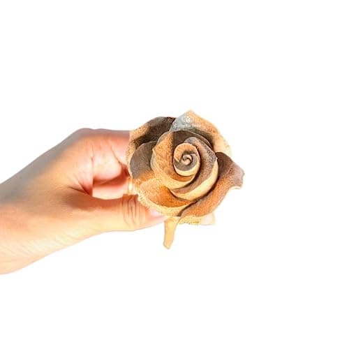Camellia Bees Wooden Rose, Wood Anniversary Flower Gift for Valentines, Mothers Day, 5th Wedding Anniversary, Wooden Handmade Gift for Wife Husband Couple (5th Wood)