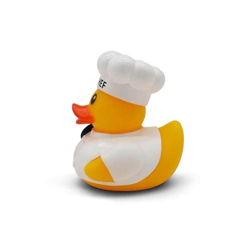 Funny Rubber Duck – Hilarious Decorative Duck for Bathroom, Jeep, Desk, or Gag Gift – Quirky Collectible with Sarcastic Quote – Great Gift for Adults, Coworkers, or Friends-Chef B0FHHWFBFC