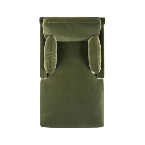 Jennifer Taylor Home Pasadena Modern Farmhouse Chaise Lounge Chair, Olive Green