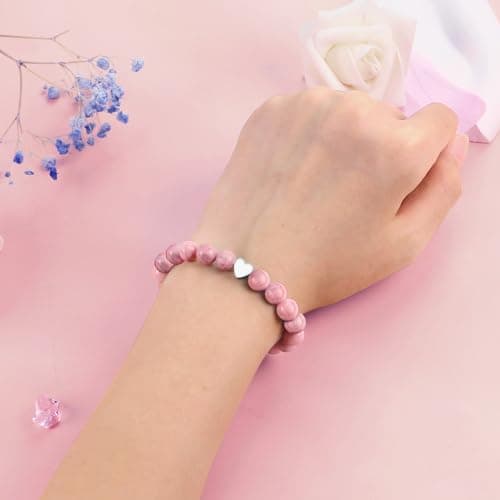 Sereney Birthday Gifts for Girls, Beaded Bracelets as 1 3 4 5 6 7 8 9 10 11 12 13 15 16 Year Old Birthday Gift, Adjustable Stone/Pearl Bracelet as Happy Birthday Gifts for Daughter Granddaughter Niece