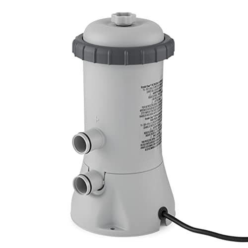 Intex 1000 GPH Easy Set Pool Filter Pump System with GFCI for Above Ground Swimming Pools with Type A & C Filter Cartridge Replacements, (6 Pack)