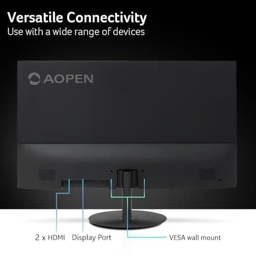 AOPEN by Acer 31.5 Inch 4K UHD ZeroFrame Home & Office Monitor | AMD FreeSync | Ultra-Thin Stylish Design | HDR 10 | 4ms G to G | Low Blue Light | Tilt | DP 1.2 & 2 x HDMI 2.0