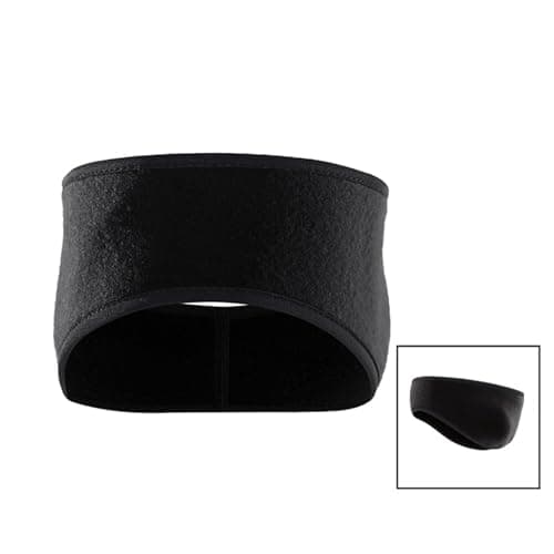 Generic 3 Pcs Ear Warmers for Men Women - Winter Sports Headband Ear Muffs Ear Covers for Cold Weather Running Cycling Ski,all black