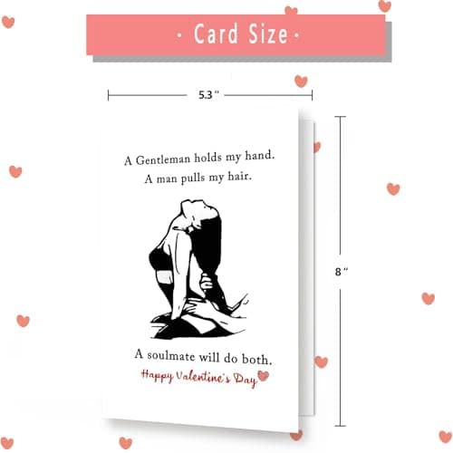 Valentines Day Card Gifts for Him Men, Happy Valentine's Day Gifts for Husband Boyfriend Fiance form Wife Girlfriend Fiancee, Mens Valentines Gifts Ideas, Vday Card