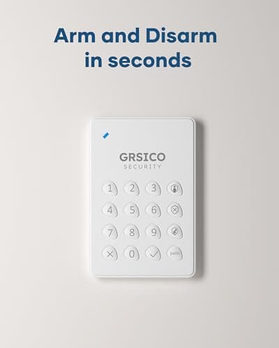 9-Piece Home Security System, WiFi Wireless Alarm System, 120dB Siren Alert, DIY Smart Security System for House and Apartment, Smart Life App Control, No Monthly Fee, 2.4GHz WiFi