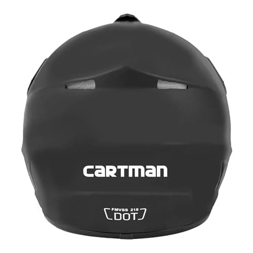 CARTMAN Adult Dirt Bike Helmets Motocross ATV Dirtbike Offroad Full Face Motorcycle Helmet, DOT Approved Matte Black and Blue