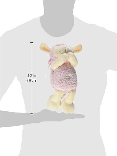 Stephan Baby Ultra Soft and Huggable Musical Praying Woolly Lamb, Pink, 11 inch