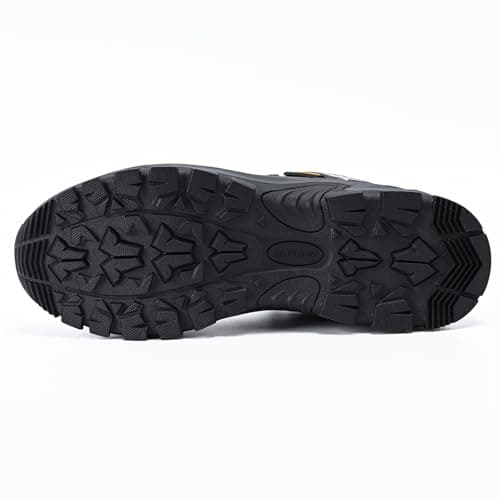 Queday Waterproof Hiking Shoes Mens Lightweight Walking Shoes Daily Hike Trekking Trail Outdoor Camping Climbing