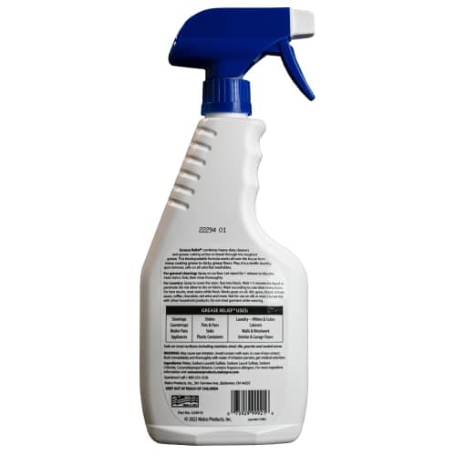 Grease relief Degreaser and Laundry Stain Remover - Heavy Duty Kitchen Cleaner Spray/All Purpose Degreaser for Stove Top, Oven, Grill, Car, Soil & Cloth Stains (2 Pack) (524919)