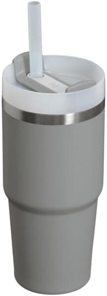 Straw and 3-Position Lid | Cup Holder Compatible for Travel | Insulated Stainless Steel Cup | BPA-Free STANLEY Quencher H2.0 Flow State Tumbler, 14 oz, Stone B0CP9YR13X
