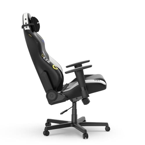 DXRacer Drifting L Ergonomic Video Gaming Chair with Lumbar Support and Headrest, Office Reclining Computer Chair for Adults (EPU Leatherette, Zero)