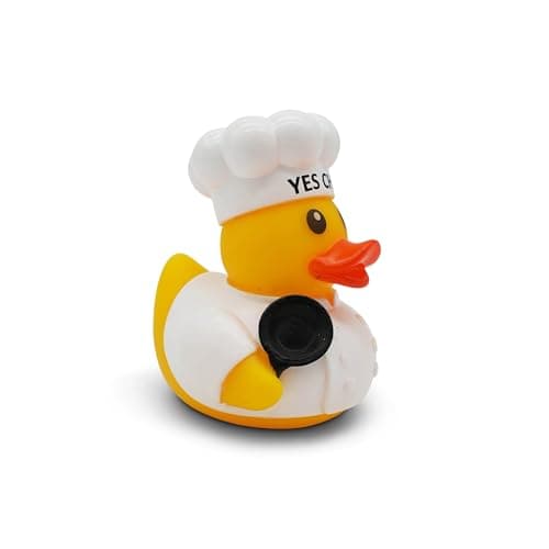 Funny Rubber Duck – Hilarious Decorative Duck for Bathroom, Jeep, Desk, or Gag Gift – Quirky Collectible with Sarcastic Quote – Great Gift for Adults, Coworkers, or Friends-Chef B0FHHWFBFC