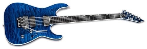 ESP LTD MH-1000 QM Electric Guitar - Black Ocean