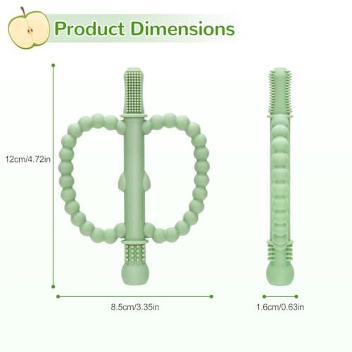 Baby Teething Toys for Babies 0-36 Months – Anti-Choking Design, Teething Relief for Straws Sticks, Chew Straw Sensory Toy for Infant Toddlers Silicone teether Tubes