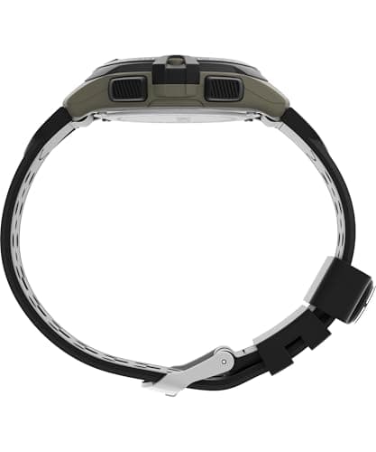 Timex Men's Expedition 41mm Watch - Black Strap Digital Dial Green Case