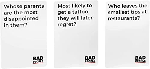 BAD PEOPLE Party Game + After Dark Set – Hilarious Adult Card Game for Friends & Game Night | Funny Conversation & Icebreaker Board Game for Parties, Pregames, Social Gatherings & Fun Gift Ideas