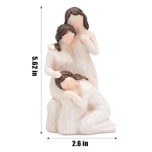 Vofstand Vofstand Sister Gifts for Women Couple - Three Women Figurines Gifts for Mom Girlfriends Couple Sisters, Sisters Gifts from Sister, Sculpted Hand-Painted Figure Anniversary Birthday Gifts