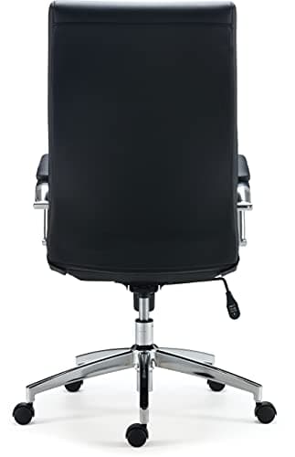 STAPLES Bentura Ergonomic Manager & Executive Office Chair, High Back Swivel, Adjustable Height, Bonded Leather, Black